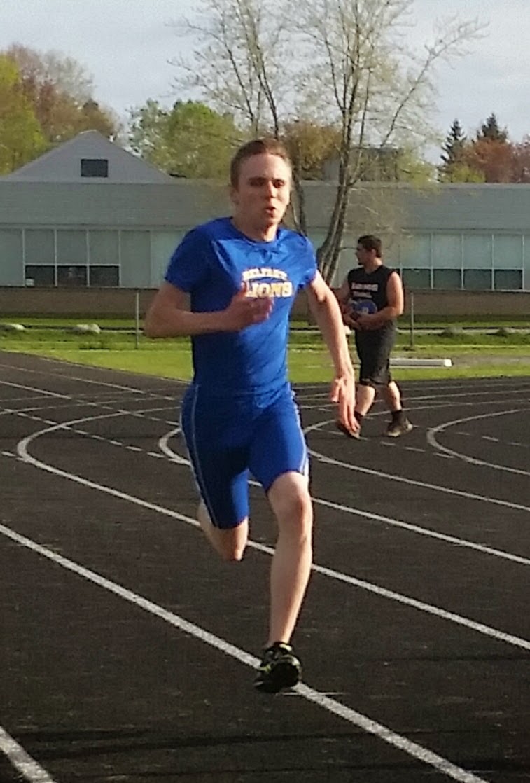 Nick Running the 200 Meter Dash
